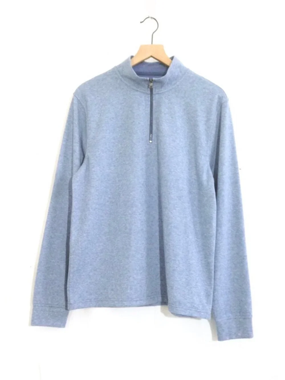 J.Crew Men’s Soft-knit, Half-zip Pullover Fall 26 Sample in Blue Grey - Med-NWT
